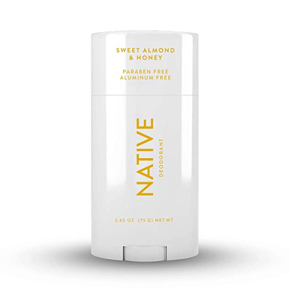 Native Deodorant - Natural Deodorant for Women and Men - Vegan, Gluten Free, Cruelty Free - Aluminum Free, Free of Parabens & Sulfates - Sweet Almond & Honey