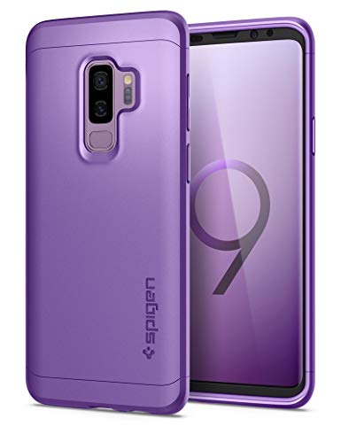 Galaxy S9 Plus Case Spigen Thin Fit 360 - Exact Slim Full Cover Protection Case with Tempered Glass Screen Protector for Samsung Galaxy S9 Plus (2018) - Lilac Purple