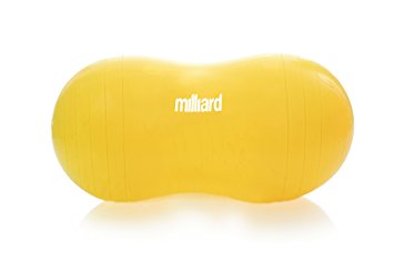 Milliard Anti-Burst Peanut Ball Approximately 35x17" (90x45cm) Physio Roll for Exercise, Therapy, Labor Birthing and Dog Training