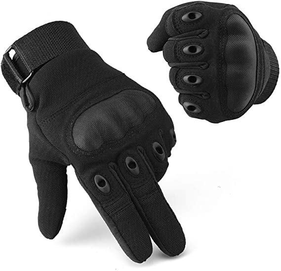 Tactical Gloves Hard Knuckle, Shooting Gloves with Touch Screen for Men Army Training Military,Airsoft Gloves Full Finger Protective for Combat Paintball Climbing Camping Hikeman Work