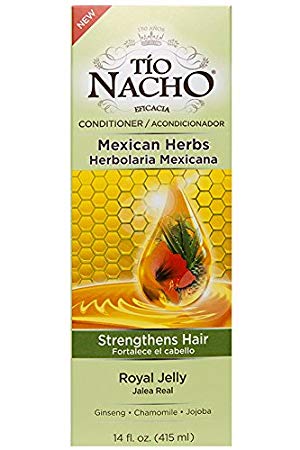 Tio Nacho Mexican Herb Hair Strengthening Conditioner with Royal Jelly, Ginseng, Aloe Vera, Wheat, Jojoba, 14 oz.