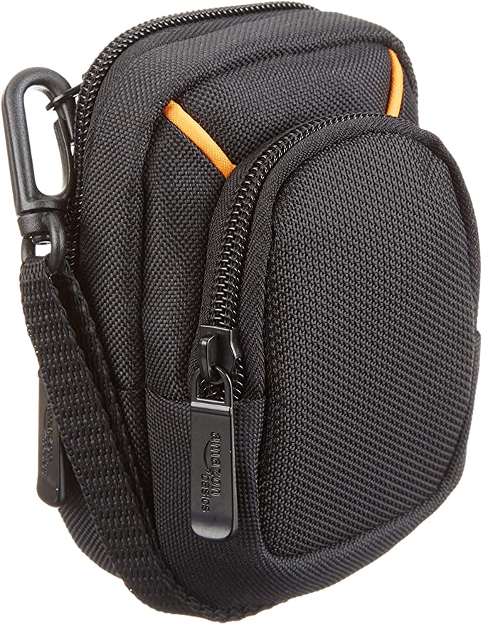 AmazonBasics Medium Point and Shoot Camera Case - 5 x 3 x 2 Inches, Black