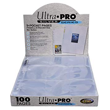 Ultra Pro 9-Pocket Silver Series Pages for Standard Size Cards