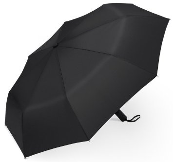 Travel Umbrella, Arespark Rain Umbrella & Parasol, Auto Open and Close- Windproof & Foldable Sunshade - Black