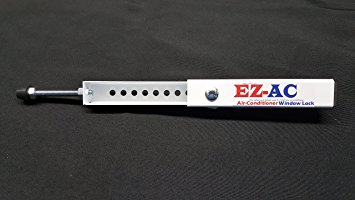 EZ-AC Air-Conditioner Security Window Lock Wedge (Made in the U.S.A.) Extends 7 1/2"-14"