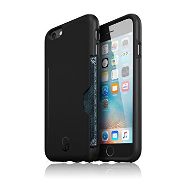 Patchworks ITG Level Pro Case for iPhone 6S 6 – Military Grade Protection Case with a Card Pocket, Extra Protection for ITG Tempered Glass Screen Protector – Black