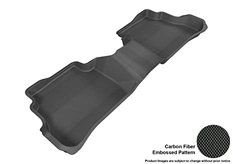 3D MAXpider Second Row Custom Fit All-Weather Floor Mat for Select Mazda CX-5 Models - Kagu Rubber (Black)