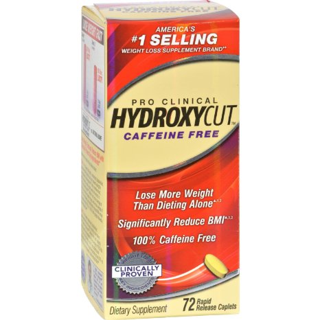 Hydroxycut 100% Caffeine-Free Advanced - 72 Caplets (2 Pack)