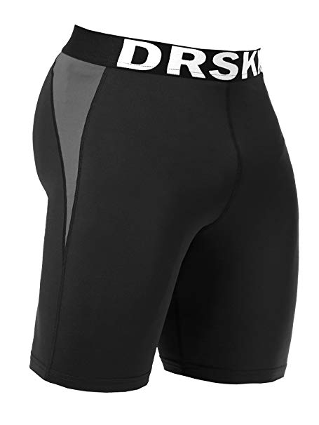 DRSKIN 1~3 Pack Compression Cool Dry Sports Tights Pants Shorts Baselayer Running Leggings Rashguard Men