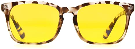 Cyxus Blue Light Glasses for UV Blocking Anti Eyestarin Computer Gaming Reading Eyewear Women Men (Leopard Print Frame)