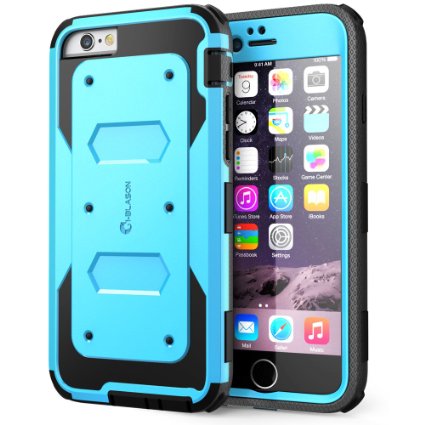 iPhone 6s Plus Case, [Armorbox] i-Blason Built-in [Screen Protector] Heavy Duty Shock Reduction [Bumper] for Apple iPhone 6 Plus 5.5 Inch (Blue)