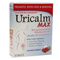 Uricalm Max Strength Urinary Pain Tablets, 28 ea - 2pc