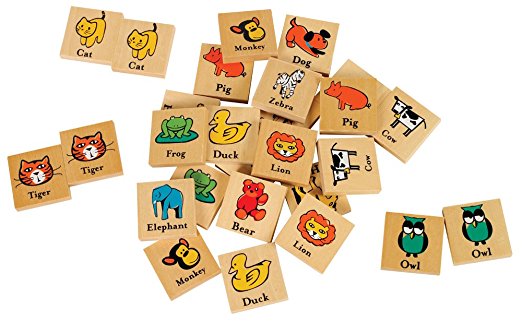 Small World Toys Ryan's Room Wooden Toys -Matchimals (Matching Game)