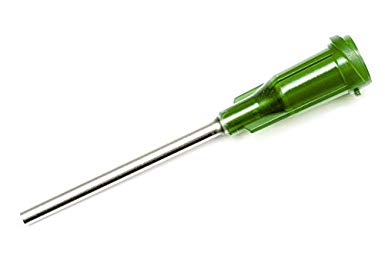 10 Pack - Dispensing Needle 1" - Blunt Tip Luer Lock (14 Gauge, Olive)