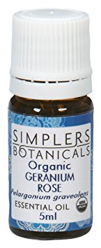 Simplers Botanicals - Essential Oil Organic Geranium Rose - 5 ml.