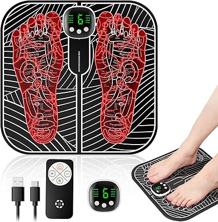 EMS Foot Massager EMS Foot Stimulator for Pain Relief Improve and Facilitate Muscle Performance in The Shoulder, Waistback, Back of The Neck, Arm, Leg