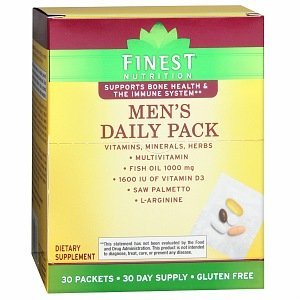 Finest Nutrition Multi Vitamin Men Pouch Combo Pk, 30 packets 30 day supply