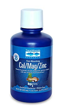 Trace Minerals Liquid Cal/Mag/Zinc, 16-Ounce