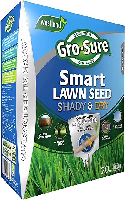 Gro-Sure 20500262 Smart Lawn Seed for Tough Areas 20SQM