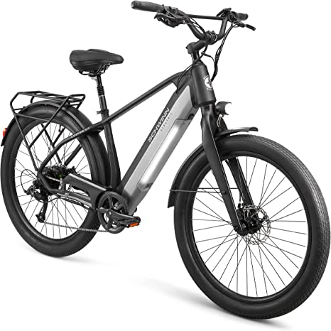 Schwinn Coston Adult Electric Hybrid Bike, Step-Thru and Step Over Frames, Multiple Colors