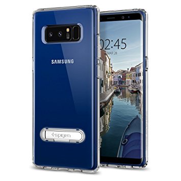 Samsung Galaxy Note 8 Case, Spigen® [Ultra Hybrid S] Galaxy Note 8 Case Cover with Air Cushion Technology and Magnetic Metal Kickstand for Galaxy Note 8 (2017) - Crystal Clear - 587CS22067