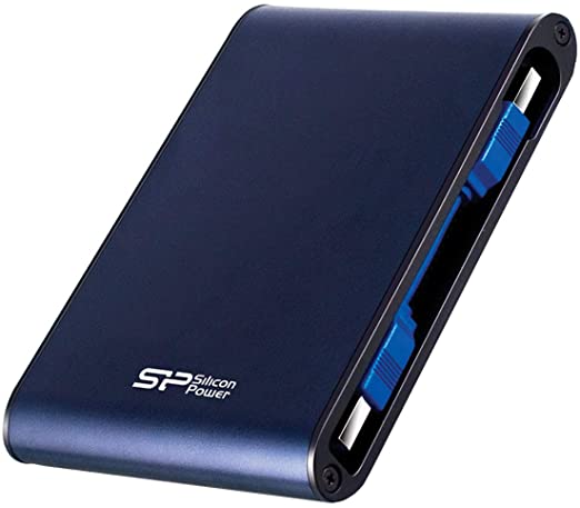 Silicon Power 1TB Rugged Portable External Hard Drive Armor A80, Waterproof USB 3.0 for PC, Mac, Xbox and PS4, Blue