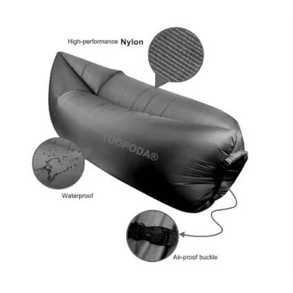 TUOPODA ® Outdoor Convenient Inflatable Lounger ripstop Nylon Fabric Sleeping Compression Air Bag Hangout Bean Bag Portable Dream Chair air bed