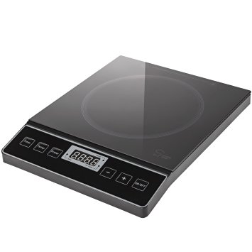 Chef's Star 1800W Portable Induction Cooktop Countertop Burner - 120V / 60Hz - Black