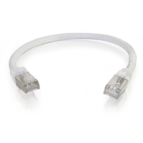 Cables To Go Cat6 20-Feet Snagless Shielded (STP) Network Patch Cable, White (00927)