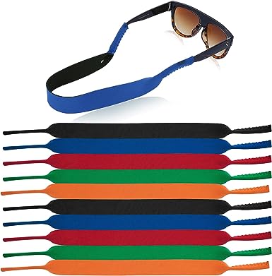 10 Pieces Floating Eyewear Retainer Neoprene Sunglasses Straps Floating Sunglasses Straps Sunglasses Holder Straps Soft Eyeglass Straps for Men Women Sports Outdoors Water Activities