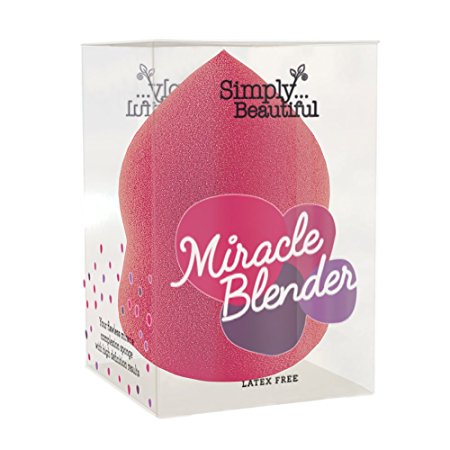 Miracle Makeup Sponge, Make up Blender, Latex Free, Tear Drop Shape in Vibrant Pink 1 x Blender Per Pack