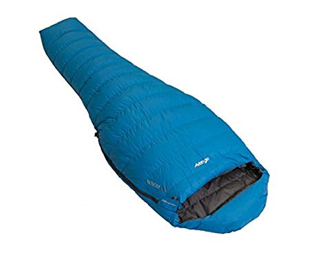 Vango Venom 300 Down Sleeping Bag, Blue, One Size