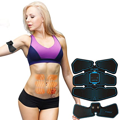 ABS Stimulator Abdominal Muscle Toner IMATE ABS Toning Belt Fitness Exercise Home Portable Training Work for Leg, Arm, Abdomen, Women, Men Better Shape