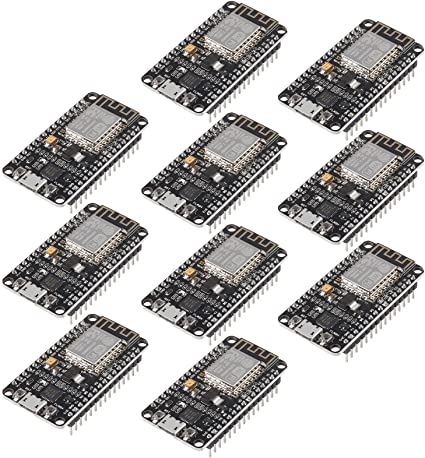 DORHEA 10PCS ESP8266 ESP-12F Development Board Internet NodeMCU WiFi Serial Wireless Module NodeMCU-12F CP2102 Based on ESP8266 WiFi Module for Ardu-ino IDE/Micropython