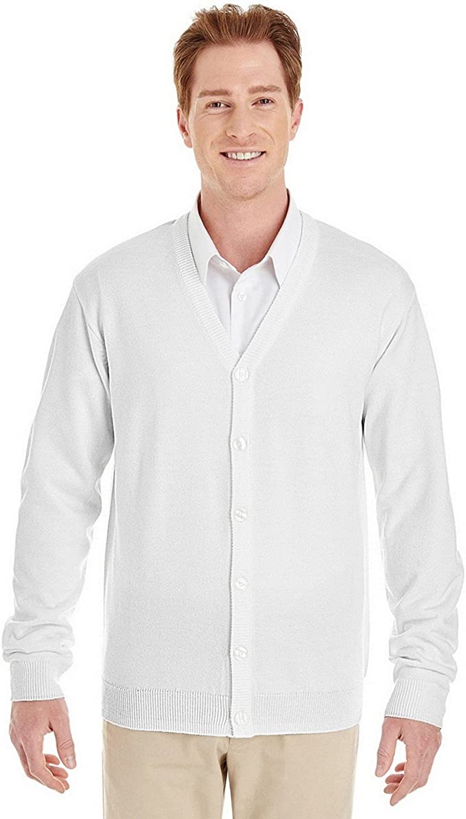 Harriton Pilbloc V-Neck Button Cardigan Sweater (M425)