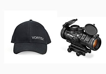 Vortex Optics SPR-1303 Spitfire 3x Prism Scope with EBR-556B Reticle (MOA), and FREE Vortex Baseball Hat