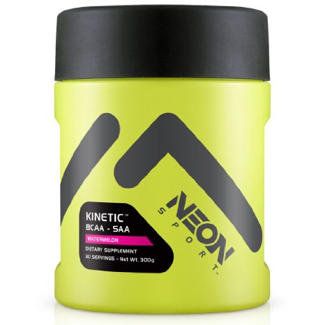 Neon Sport Kinetic BCAA and SAA Amino Acid Supplement, Watermelon, 30 Servings