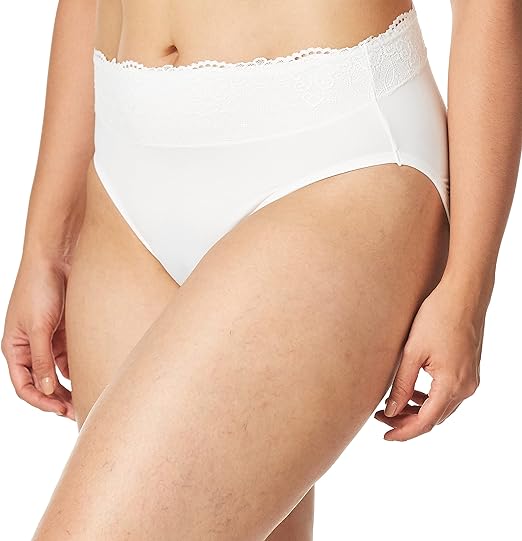 Bali Women's Hi-Cut Panties, High-Waisted Smoothing Panty, High-Cut Brief Underwear