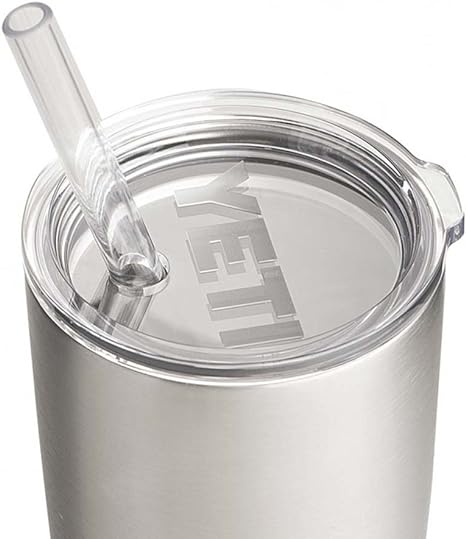 YETI Rambler Straw Lid for 30 Oz Rambler Tumbler, Clear