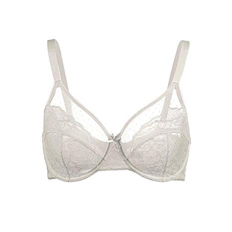 HSIA Underwire Bra Women's Minimizer Lace Foral Bra Unlined Plus Size Full Coverage Un-Padded Bra 34C-44DDD