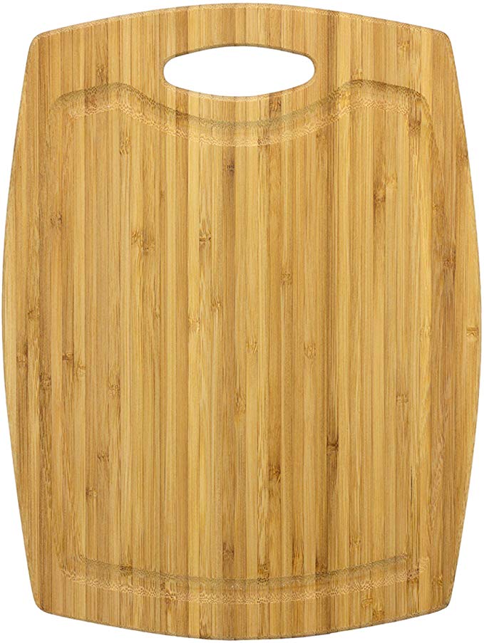 Totally Bamboo GreenLite Dishwasher Safe Bamboo Cutting Board, Cascade Series 12" x 9"