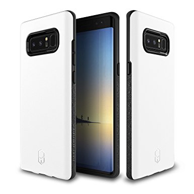 Galaxy Note 8 Case Patchworks [Level Series] Level ITG in White - Military Grade Certified Drop Protection, Impact Disperse Technology System