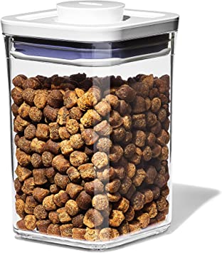 OXO Good Grips Pet POP Container – 6.0 Qt/5.7 L with Half Scoop&nbsp;|Ideal for up to 6.5lbs of Dog Food or 4.5lbs of Cat Food | Airtight Dog and Cat Food Storage Container | BPA Free