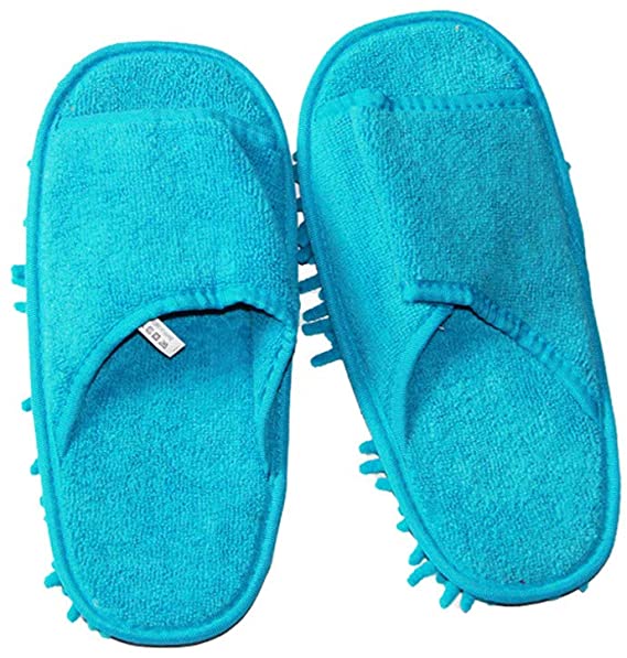 Dust Mop Slippers, Sacow Lazy Floor Foot Socks Shoes Quick Polishing Cleaning Dust (30x14cm)