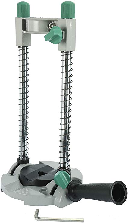 YaeTek 0-45 degree Adjustable Angle Drill Stand, Portable Drill Press Drill Guide, Mobile Drill Stand