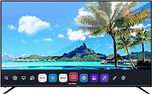 Pyle 75" 2160p UHD Smart TV - Flat Screen Monitor HD DLED Digital/Analog Television w/Built-in WebOS 5.0 Operating System, Full Range Stereo Speaker, Wall Mount, Includes Remote Control, HDMI, USB, AV