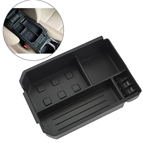 Amooca Car Center Console Armrest Box Glove Box Secondary Storage For 2012 2013 2014 2015 Toyota NEW RAV-4 RAV4