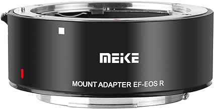 Meike Metal Lens Adapter EF-EOSR Auto-Focus Mount Converter for Canon EF/EF-S Lens to EOS-R EOS-RP R5 R6 R7 R10 C70 and RED Komodo Cameras