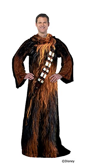 Disney Lucas Films' Star Wars Being Chewie Adult Comfy Throw with Sleeves, 48 by 71"