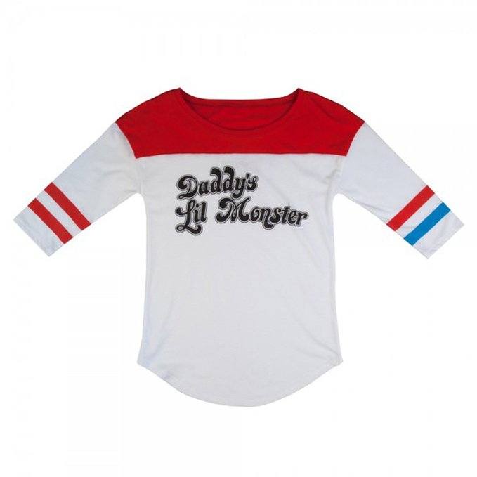 Suicide Squad Harley Quinn Daddy's Lil Monster Raglan Shirt